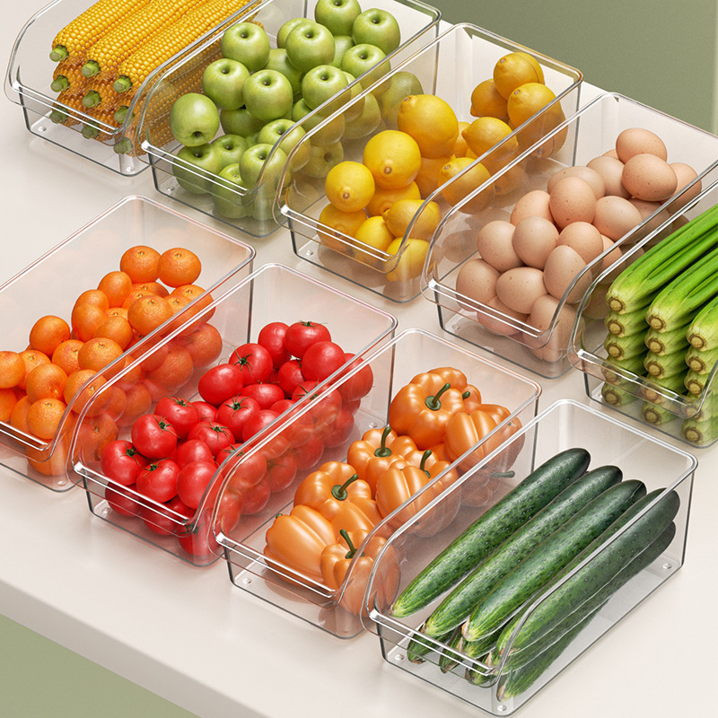 オープン冷蔵庫収納ケース分類収納ケース蓋なし果物野菜卵冷蔵整理シンプル冷蔵庫ケース|undefined