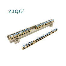 现梅兰端子零地排接线端子镀蓝白螺丝接线铜端子XP6509D