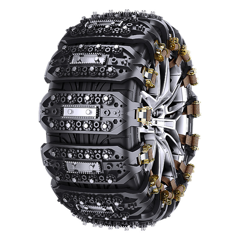 Universal Universal Anti-Skid Tire Chains for Car SUV (Tire snow chain) - anti-skid-chain-black-single