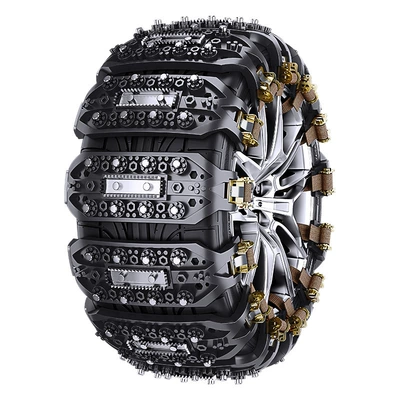 New Car Anti-Skid Chain Car Suv Universal Does Not Hurt the Tire Thickeneded Snow Tendon Anti-Skid Chain (Tire snow chain) - anti-skid-chain-black-single-piece