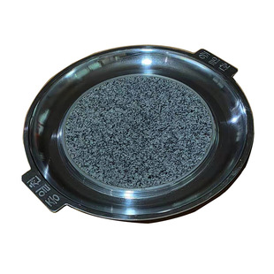 Factory direct supply barbecue stone baking plate teppanyaki steak plate barbecue plate hotel supplies Shi Shi two baking plate