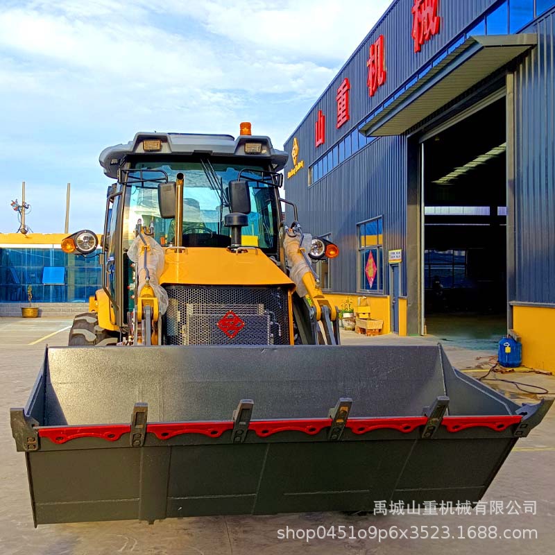 四驱切换两驱工程用反铲装载机 前铲后挖两用设备 40-28型挖掘装