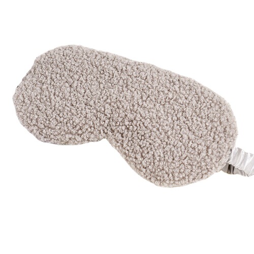 Wholesale plush eye mask teddy plush eye mask autumn and winter comfortable skin-friendly silk eye mask light-blocking sleep 