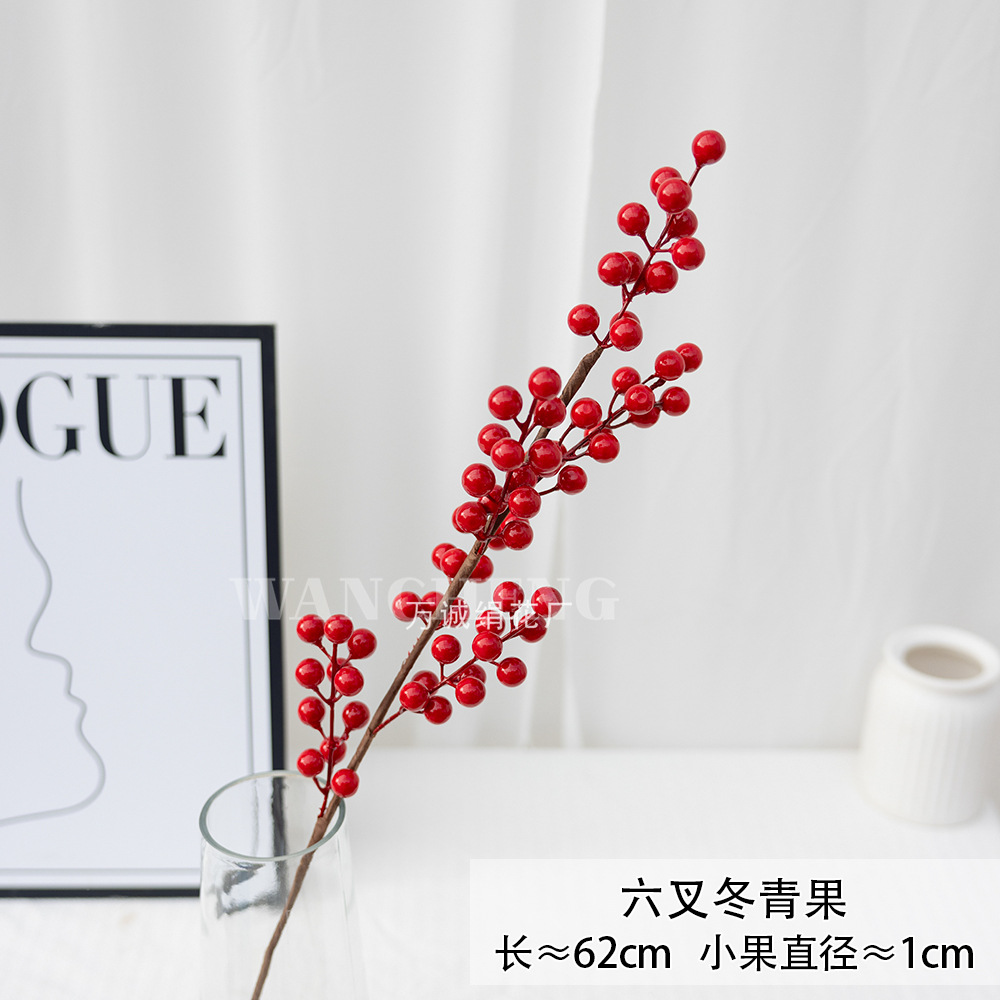 Flores artificiales doradas para Navidad