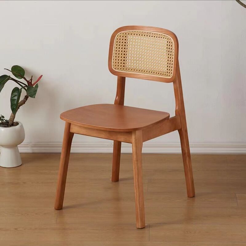 Solid Wood Nordic Restaurant Homestay Home Dining Chair Rattan Chair Simple Casual Living Room Backrest Chair Modern Rattan Chair Solid Wood Nordic Restaurant Homestay Home Dining Chair Rattan Chair Simple Casual Living Room Backrest Chair Modern Rattan Chair
