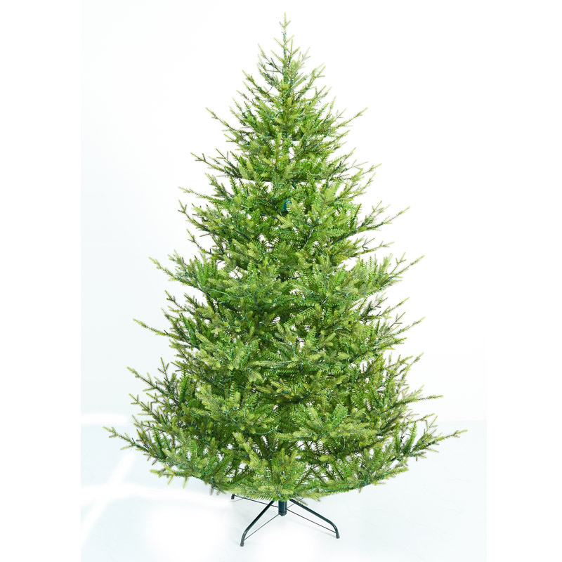 Fuente fábrica decoración navideña PE de alta gama árbol de Navidad híbrido simulación protección del medio ambiente verde árbol automático especial transfronterizo