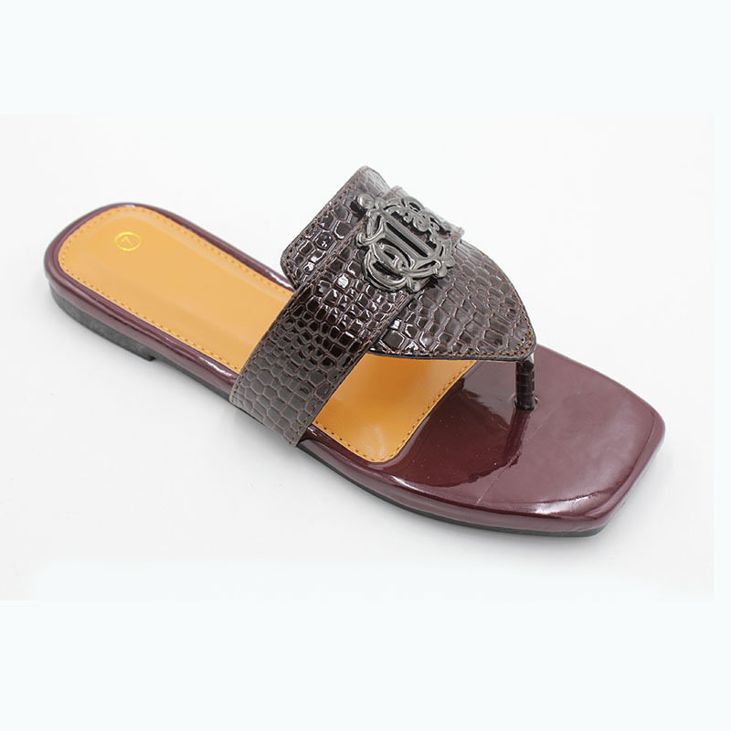 复古时尚休闲女鞋大码平底拖鞋Nigeria slippers African shoes