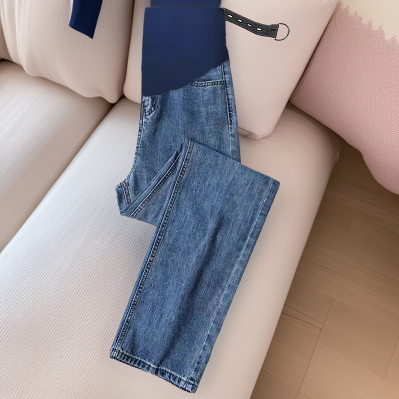 Extended-Length Maternity Wide-Leg Jeans for Women, 2026 Spring/Summer New Style, Tall Straight-Leg Pants for Pregnant Moms Extended-Length Maternity Wide-Leg Jeans for Women, 2026 Spring/Summer New Style, Tall Straight-Leg Pants for Pregnant Moms