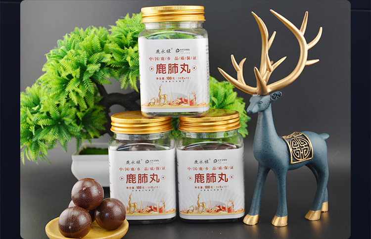 Deer Lung Pill Jilin Deer Country Northeast Specialty Sika Deer Paste Ginseng Traditional Tonic Ready to Eat 100g specifications