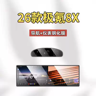 Suitable for Zeekr 8X Central: Car interior film - suitable-for-zeekr-8x-integrated-screen-instrument-panel-matte-tempered-glass-screen-protector