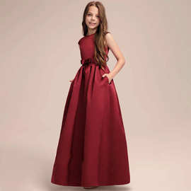 儿童礼服大童女童晚礼服花童礼服主持钢琴演奏公主裙学生乐团演出