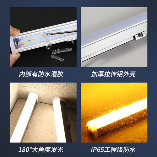 led line light outdoor waterproof hotel project outline light building building landscape lighting 512 guardrail tube wholesale