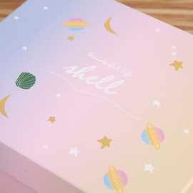 礼物盒情人节礼品盒现货生日礼盒长方形包装盒化妆品粉色