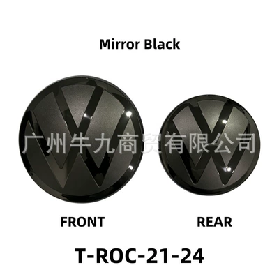 Suitable for Volkswagen T-ROC/T-CROSS, modified Car logo - 21-24t-roc-front-and-rear-labels
