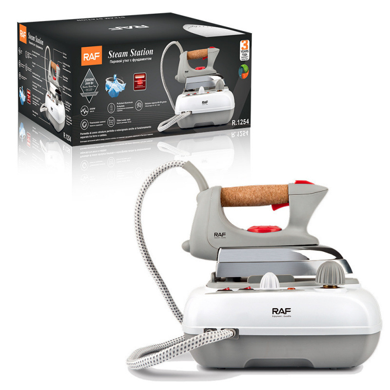 European Standard Household Super High-Power 2000W Steam Electric Iron with Polished Aluminum Soleplate for Ironing Clothes 1254