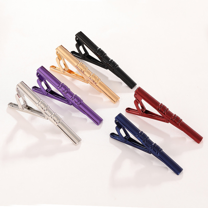 moda nuovo elettroforesi colore metallo rame fermacravatta semplice business fermacravatta accessori camicia decorazione_voghion.com