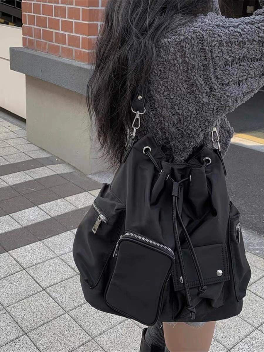 Large Capacity Women’s Shoulder Tote Bag With Multi-pocket Design_voghion.com