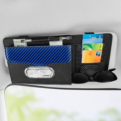 Car Carbon Fiber Pattern Sun: Car Glasses Clip/Bill Clip