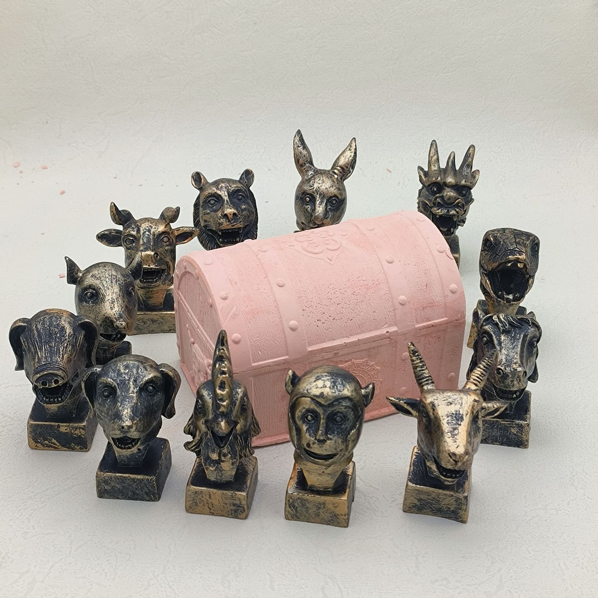 열두 별자리 동물 머리 [도구 없음]