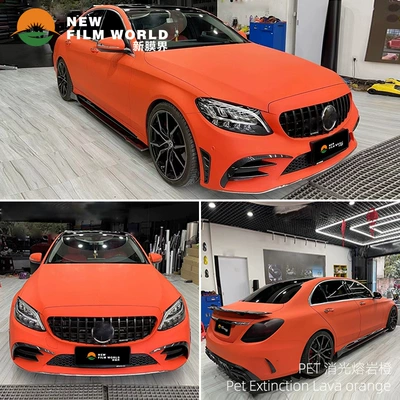 film car paint protective film | Automotive Film - matting-lava-orange