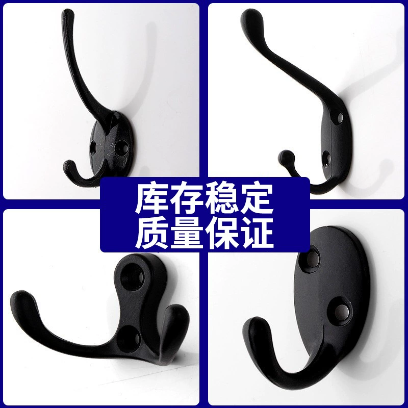 Спальня стены один крючок для одежды цинковый сплав черный настенный крючок для одежды Ретро крючок оптом один крючок