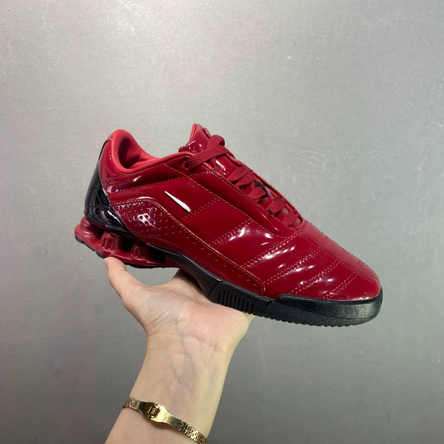 Оригинальные кожаные футбольные кроссовки Total 90 Shox с воздушной колонной, мужские/женские, универсальные для повседневной носки и спорта