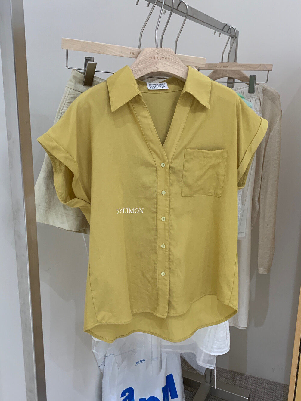 Áo sơ mi ngắn tay nữ cổ polo tay bồng phong cách Hàn Quốc — màu sắc chi tiết 32