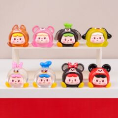 冰透细闪迪迪饱饱 萌粒diy饰品挂件钥匙扣公仔桌面树脂盲袋小摆件