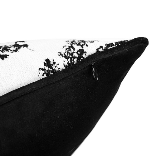 Factory direct sales black and white plush Nordic style living room sofa model room luxury high-end cushion pillow cover wholesale