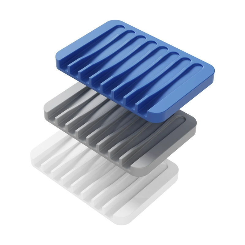 Трансграничная ванная комната противоскользящая мыльница для кухни слив мыла удержатель для хранения силиконовая самоотводная мыльница