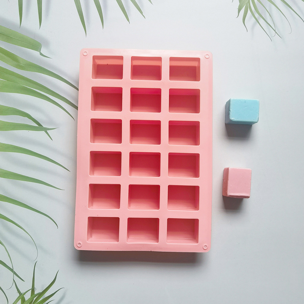 18 jabon 99 molde de silicona pastel helado pudín molde de postre jabón utensilios