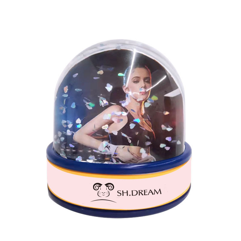 Amazon explosions existing mold plastic snowball quicksand photo frame silicone plastic base logo home decoration