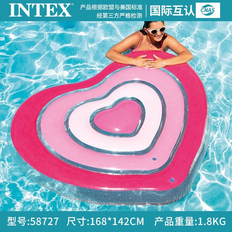 Надувной плавательный круг (INTEX) — лебедь/фламинго/единорог/павлин/и т.д., ПВХ, для взрослых и детей, варианты 105×82 см