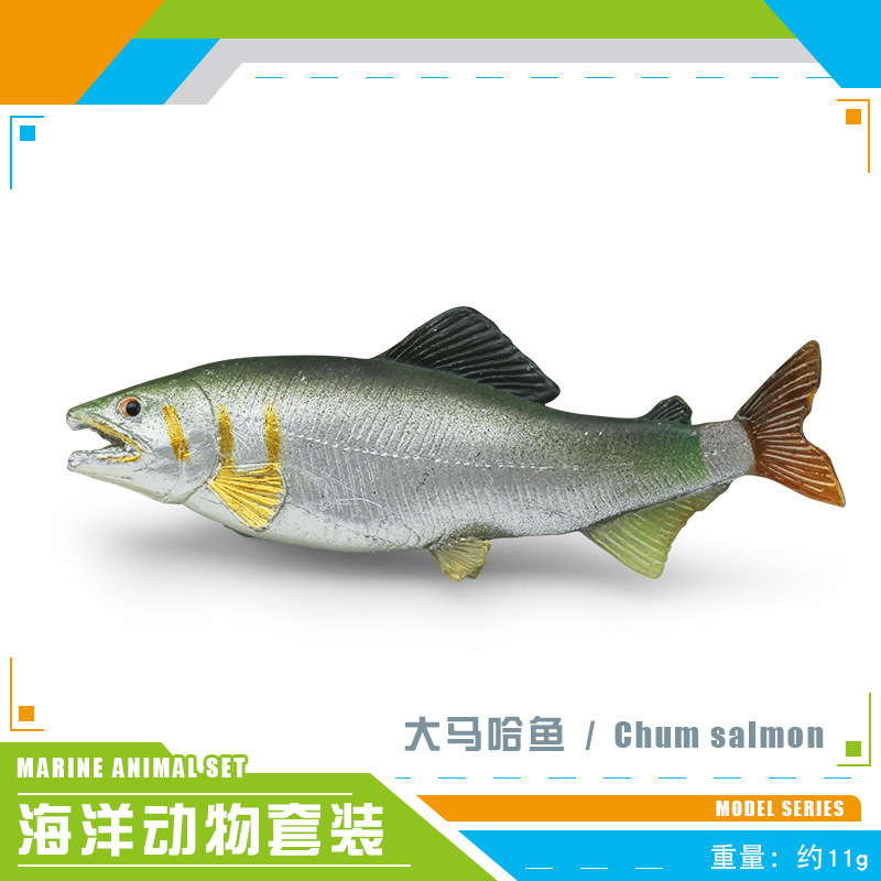 Transfronteriza simulación animal marino atún pargo real ganado puerto bajo salmón modelo adornos