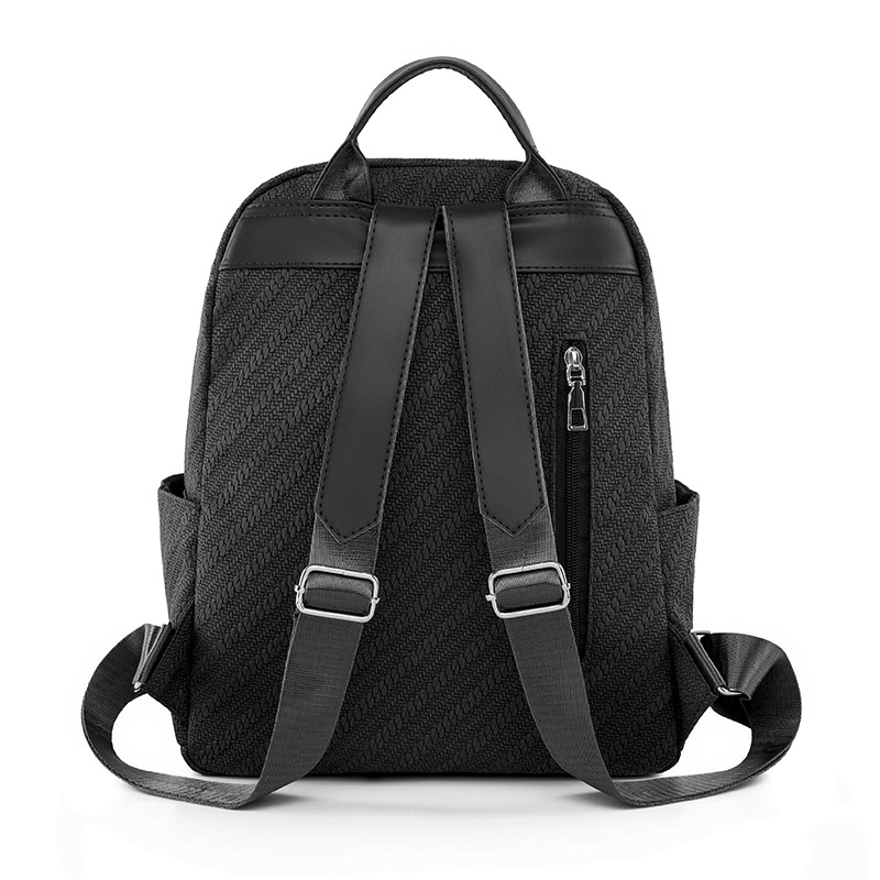 Ventas directas de fábrica 2024 primavera nueva mochila simple de color sólido para mujer mochila de viaje de gran capacidad para viajeros urbanos