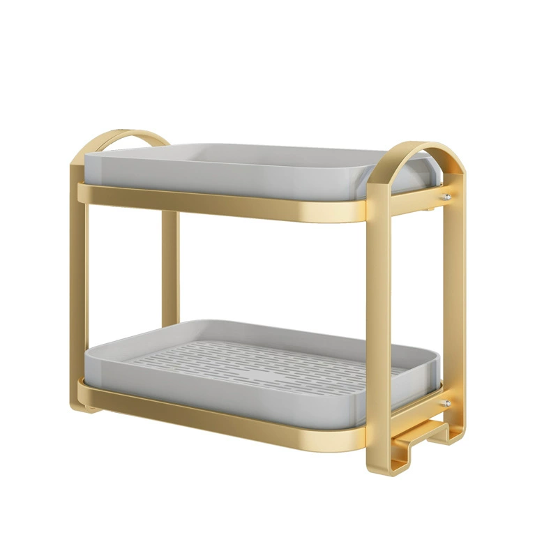 Double-layer glass holder for living room, storage system, drying rack, tea cup