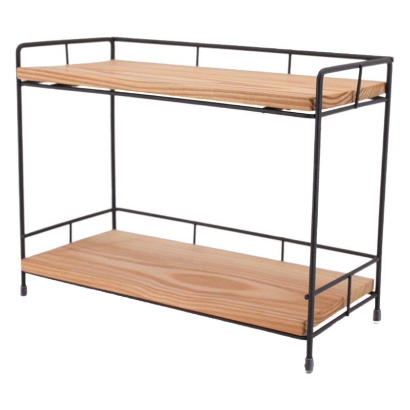 Estante de cocina de estilo crema Estante de condimento de encimera Condimento multicapa Estante de almacenamiento de vinagre de salsa de sal y aceite doméstico