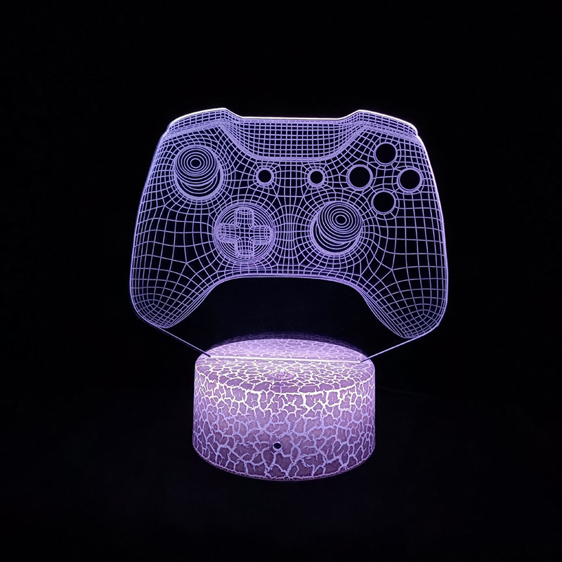 Creativo e-sports atmósfera luz juego manejar 3D luz de la noche XBOX luz decorativa LED7 color contaminación lumínica fábrica de ventas directas