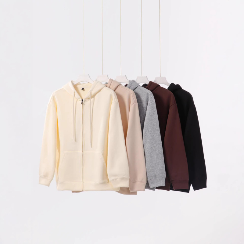 Autumn and Winter Trendy Brand 500g Heavyweight Ultra-Soft Fleece Hooded Zip-Up Sweatshirt for Men, American-Style Fleece-Lined Warm Cardigan Jacket for Women Autumn and Winter Trendy Brand 500g Heavyweight Ultra-Soft Fleece Hooded Zip-Up Sweatshirt for Men, American-Style Fleece-Lined Warm Cardigan Jacket for Women