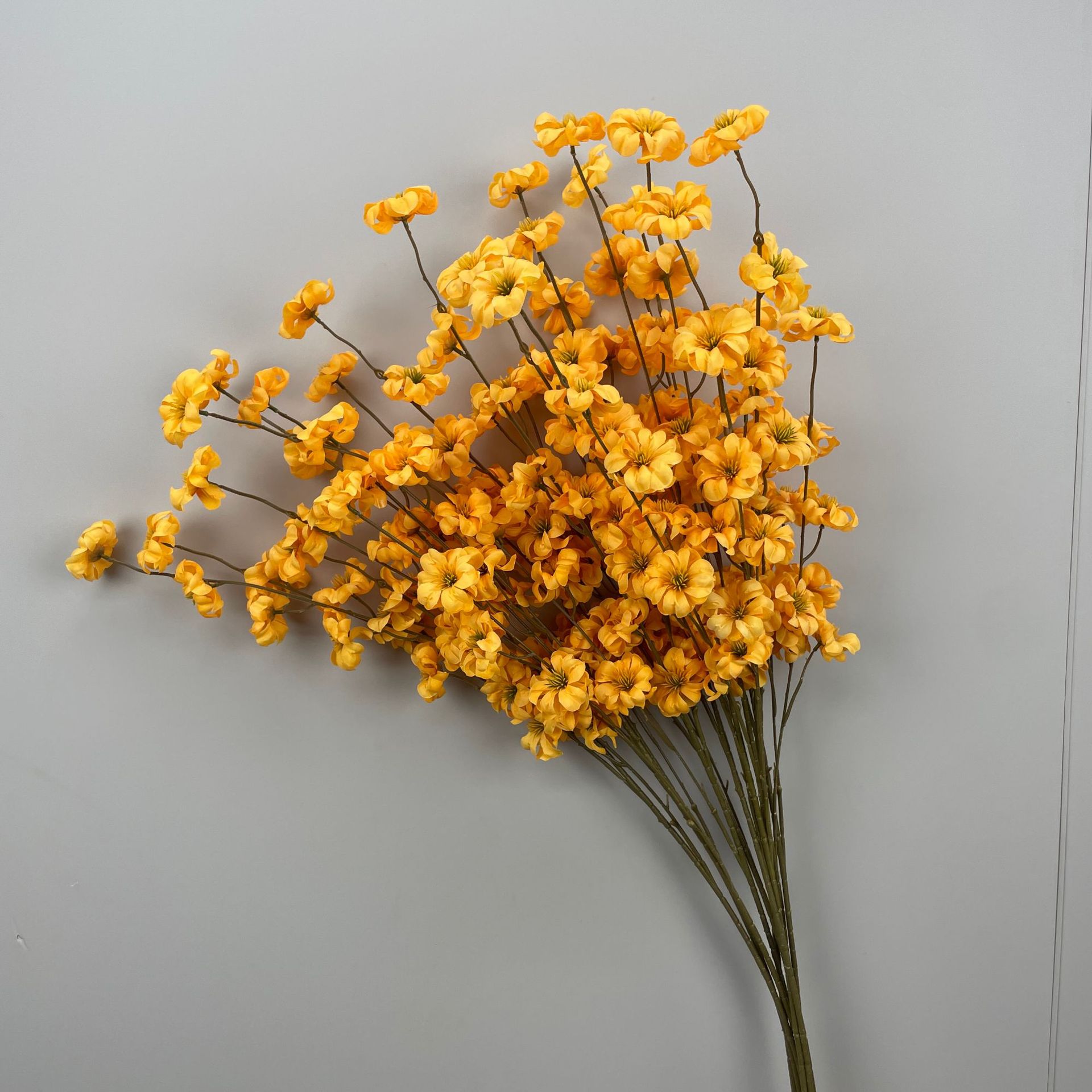Orange artificial flower wedding artificial flower orange silk flower wedding background wall flower arrangement stage road lead decoration floral