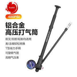 自行车打气筒美法嘴前叉高强度电动独轮车高压便携充气筒骑行配件