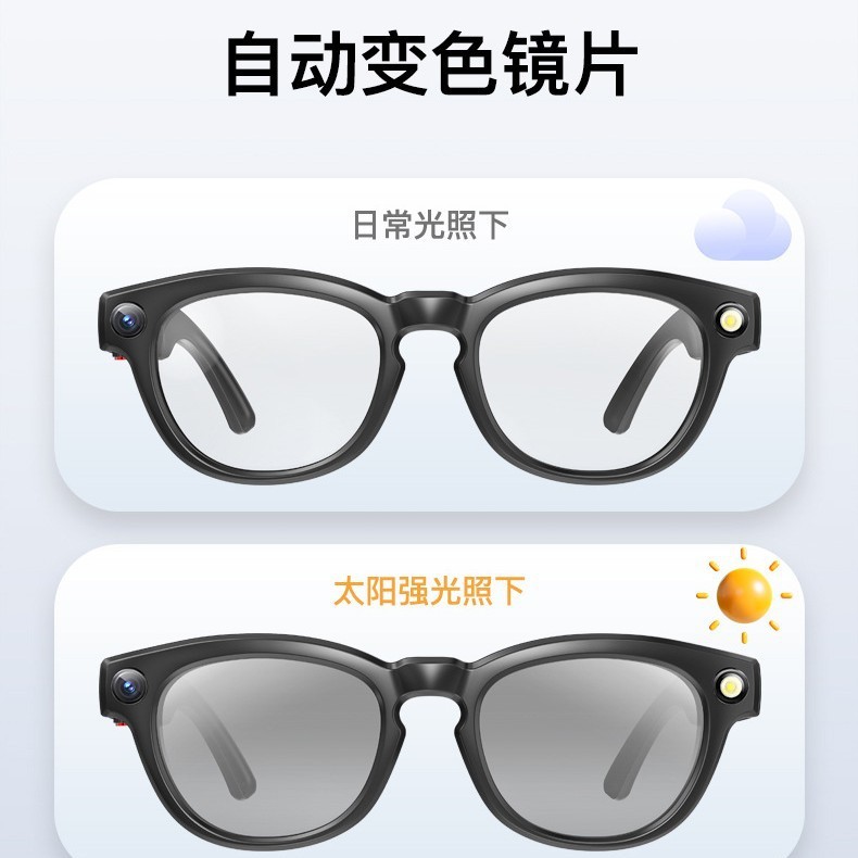 800W高清AI智能眼镜摄像录像变色眼镜摄像头防抖拍照拍摄翻译眼镜|undefined