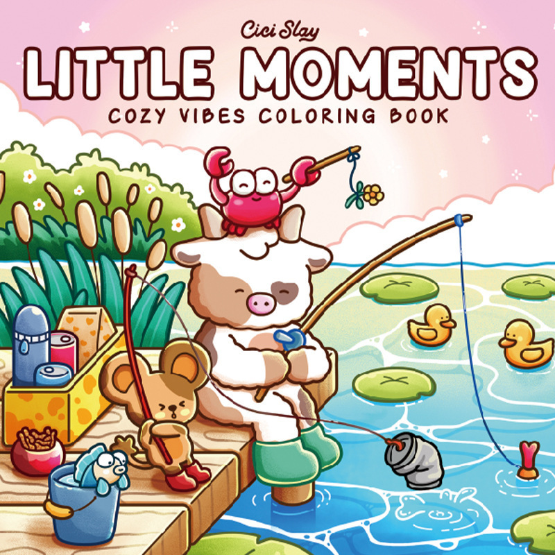 跨境涂色本 Spooky Cutie Coloring Book 怪兽系列儿童涂鸦填色本|undefined