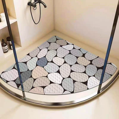 Avtomobil döşəmə paspasları room bath foot mat, bathroom - pebble-light-color-no-14-5454cmcustomizable-pattern