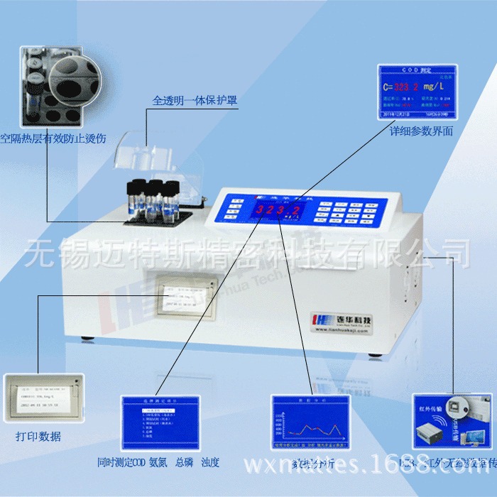 智能型水质分析仪5B-6C型(V8) 智能型COD检测仪5B-6C型(V8)