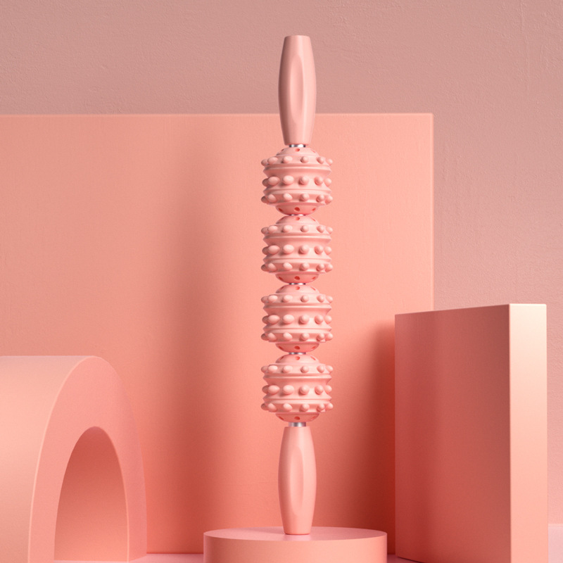 [핑크] 4 볼 마사지 스틱