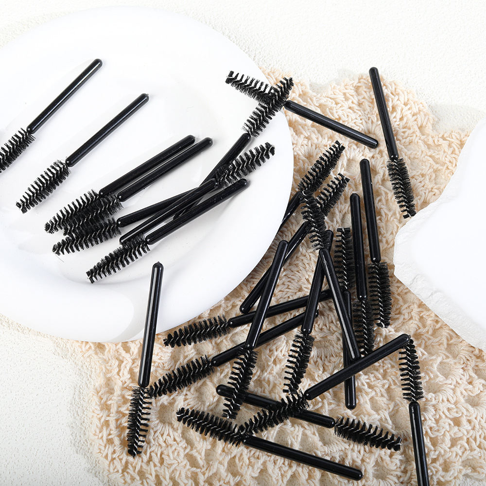 一次性睫毛刷可弯曲美妆螺旋睫毛刷子短款现货睫毛卷翘化妆工具