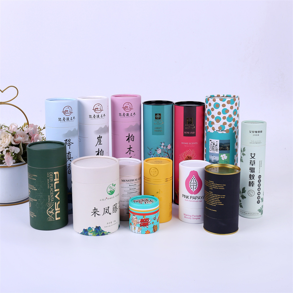 圆形牛皮纸食品纸罐天地盖马口纸筒罐礼品茶叶罐圆筒包装制定批发