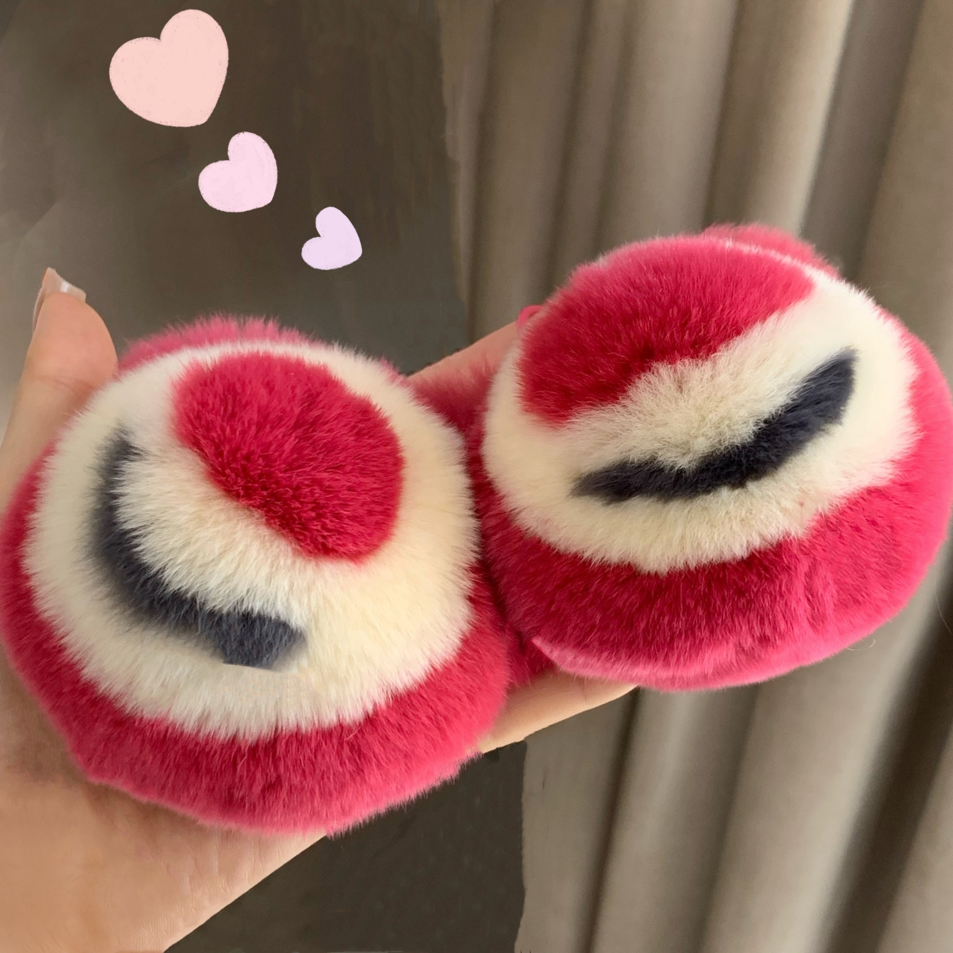 Real Rex conejo de piel fresa oso llavero coche teléfono móvil colgante ins Internet celebridad peluche muñeca mochila bolsa adornos regalo