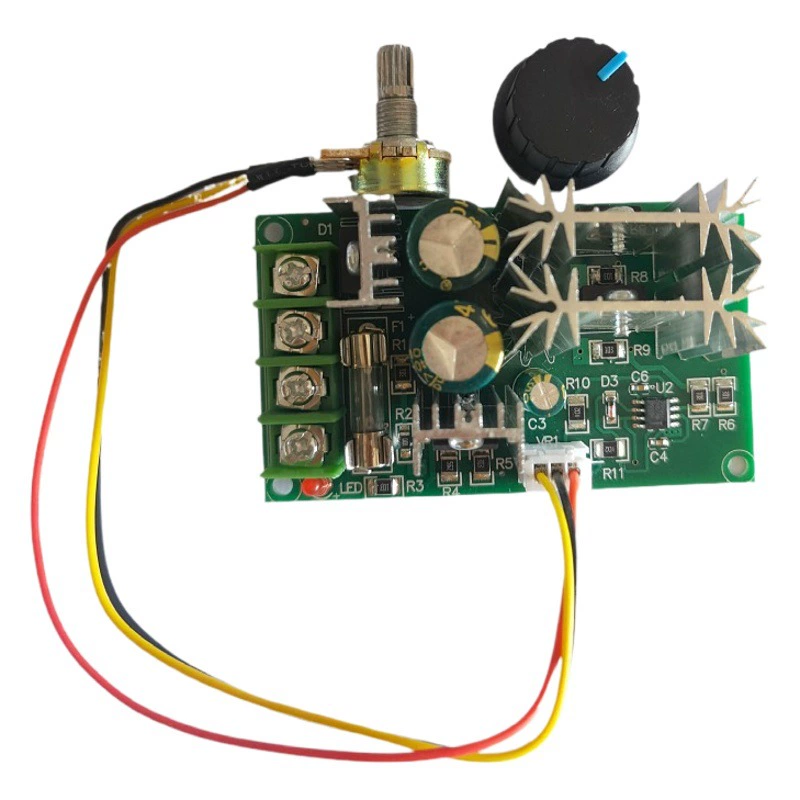 Регулятор двигателя постоянного тока 12V24V36V48V модуль привода высокой мощности ШИМ-контроллер 20A регулятор тока